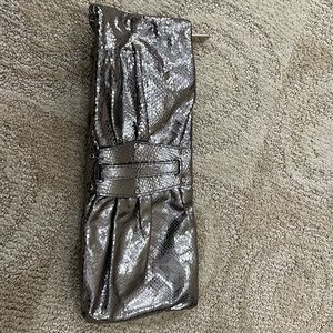 Like new silver Kooba clutch